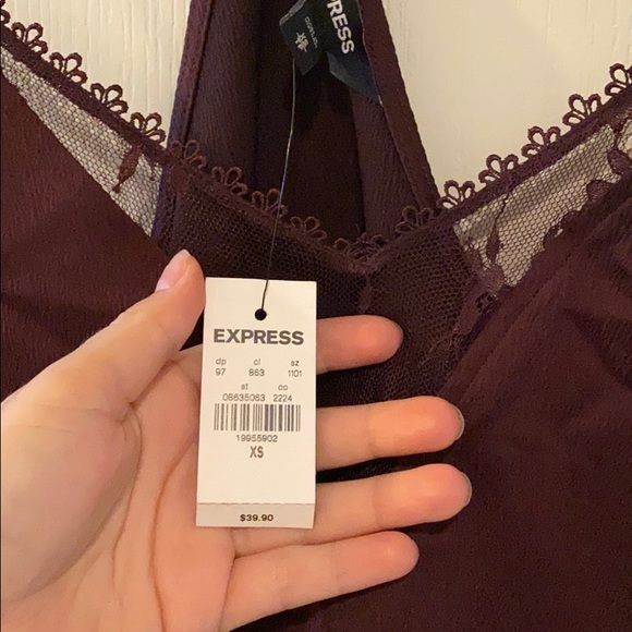 Purple lace top - Picture 3 of 3